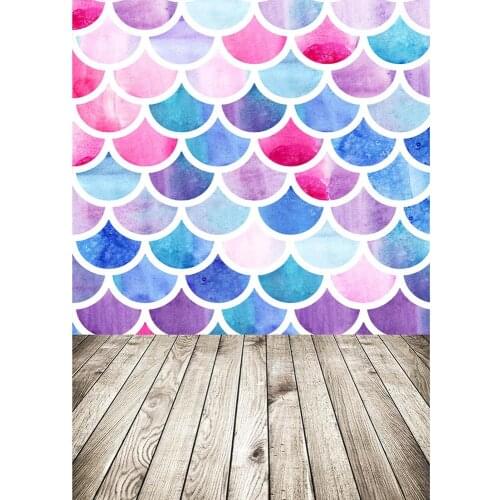 Photography Backdrop Colorful Fish Scales Custom Studio Backgrounds Photobooth for Children Baby Shower Photocall Fond Photo