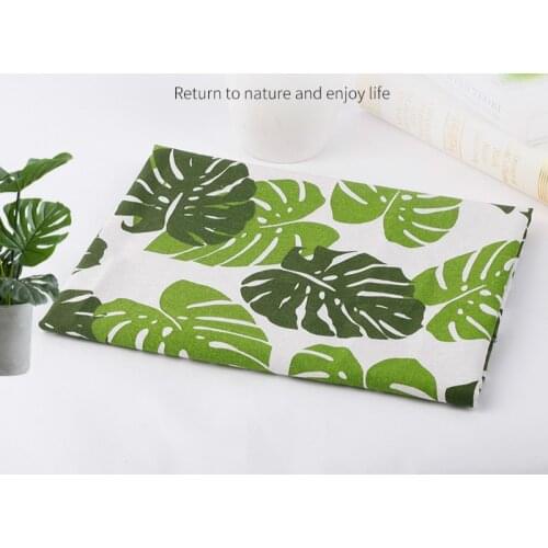 Printed cotton and linen cloth simple fragmented cloth Nordic ins lattice curtain sofa Linen Tablecloth manual DIY cloth50X150CM