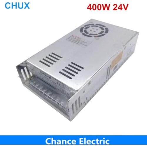 Switching power supply 24V 17A 400W single output input LED transformer 220v 110v AC to DC 24V for cctv led light
