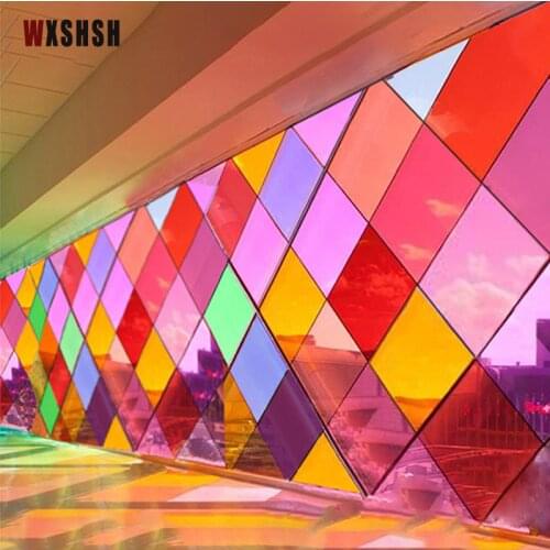 Multi-Colour Decorative Glass Film UV-Proof Drop-Shipping Transparent Foil For Home Office Store Kindgarten Hand Work 30cmx100cm