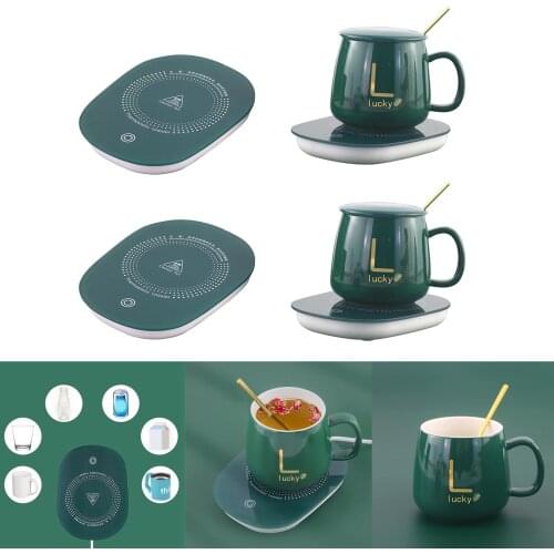 Coffee Cup Warmer Heat Beverage Mug Mat Office Tea Coffee Heater Pad Ceramic Mug Heating Pad Office Cup Milk Coffee