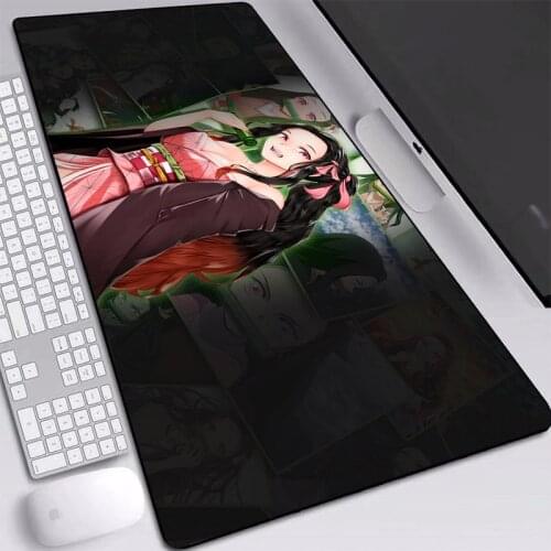Hot Anime Mouse Pad Cartoon Girl Printed Mouse Pad 700x300/800x300/900x400mm Gaming Accessories Mouse Pad Mat Desk Pad for Fans