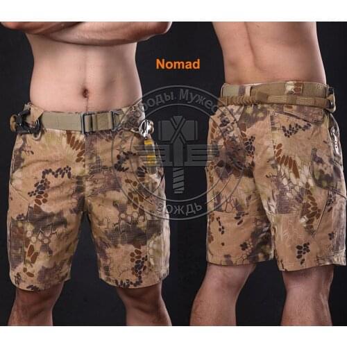 Summer Nomad military shorts Knee length short pants for trainning Camouflage ripstop Kryptek army shorts lightweight
