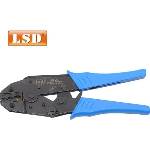 LS-03C 20-10awg crimping tool for crimping 0.5-6mm2 insulated cable links+butt connnectors high quality crimping pliers