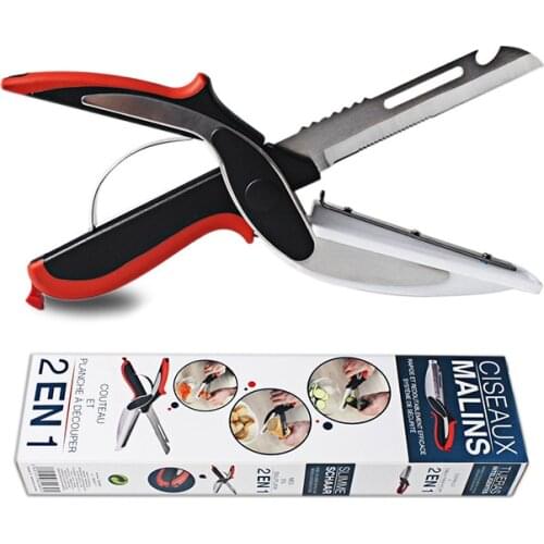 Multi-function Kitchen Cooking Scissors Serrated Stainless Steel Shears Food Vegetable Scissor