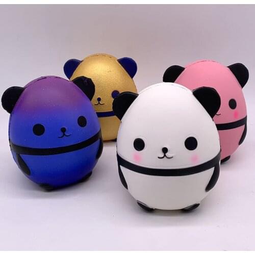 Nieuwe Panda Langzaam Stijgende Creatieve Dier Zachte Squeeze Speelgoed Brood Geur Stress Plezier Voor Kid gift