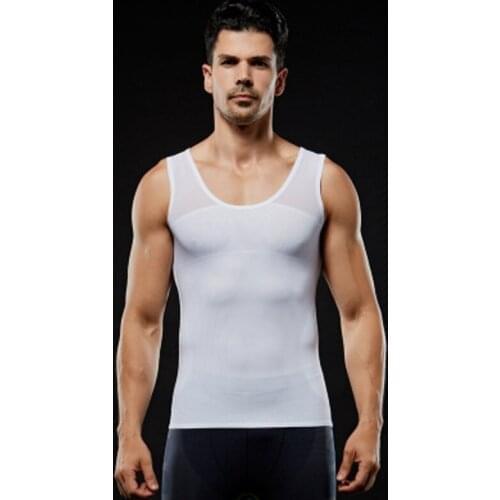 2019 new arrival Slimming Underwear Body Shaper Men Corset Waist Vest tshirt Men Bodysuit Tummy Belly Waist Slim Shapewear