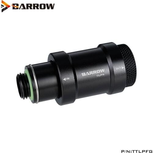 Barrow Flat Push Type Check Water Valve G1/4 Thread Part For Split WaterCooling Computer Build Fittings ,TTLPFG