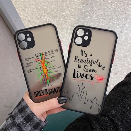Greys Anatomy You are my person Phone Case For iPhone 12 Pro Max 11 Pro Max 6 6s 8 7 Plus X XS Max XR SE Clear Matte Hard Cover
