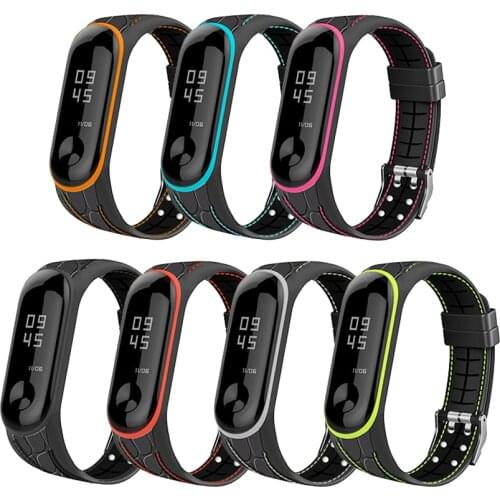 Mi Band 4 3 Strap for Xiaomi Mi Band 4 3 Silicone Bracelet for Smart Watches Miband 4 Bamboo pattern Accessories Sport Strap