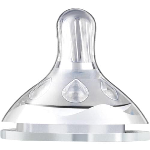 Silicone Wide Neck Feeding Natural Nipple for Baby Bottle Baby Feeding Supply Baby Soft Pacifiers New Born Baby Accessories