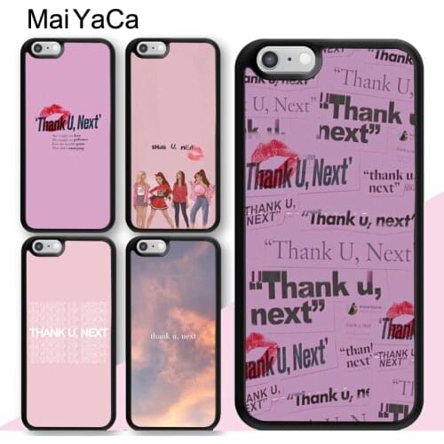 MaiYaCa Thank U, Next Ariana Grande Case For iPhone 7 8 SE 2020 6S Plus 5S X XR XS Max 12 mini 11 Pro Max Back Shell Cover