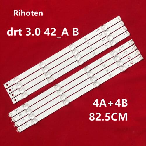 8 PCS/set New-0riginal LED backlight strip bar for LG LC420DUE 42LB3910 INNOTEK DRT 3.0 42 inch A B 6916L-1709A 6916L-1710A