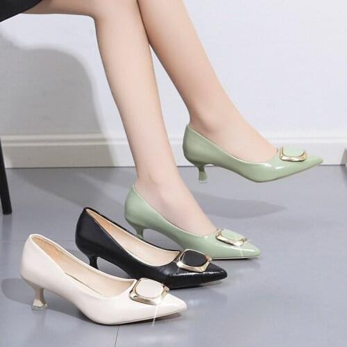 Womens High Heels Heart Design Pointed Toe Women Pumps Shoes Fashion Handmade Elegant Slip-on Female Loafers