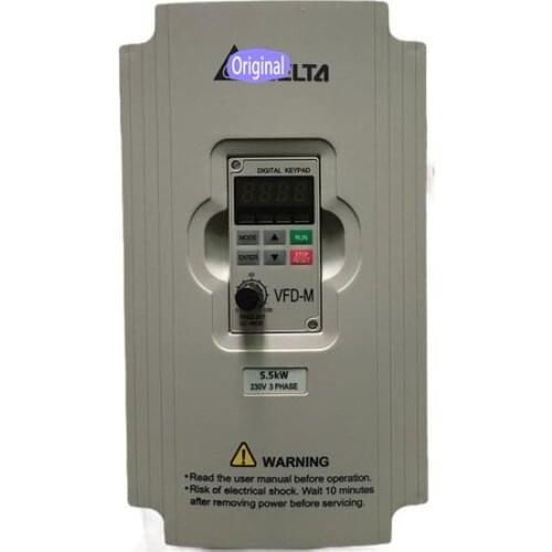 VFD055M23A VFD-M 5.5KW 230V 220V 3PHASE Quality test video can be provided，1 year warranty, warehouse stock