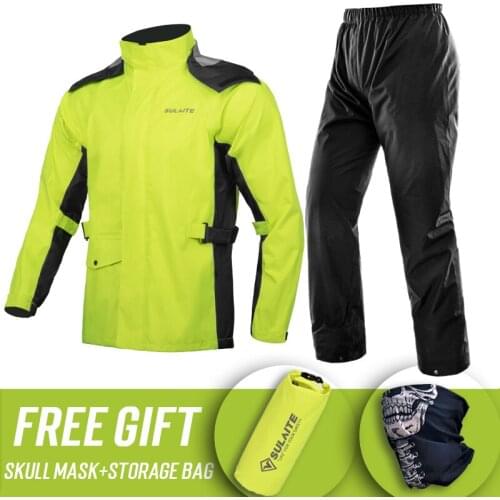 3 Colors Waterproof Raincoat Motorcycle Split Motorbike Rain Suit Moto Raincoat Rain Coat Jacket Pants Oxford Cloth Rain Set