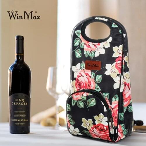 Winmax New Wine Cooling Holder Ice Bag Portable Travel Picnic Beverage Cooler Champagn Freezer Handbag For Beer Champagne Bucket