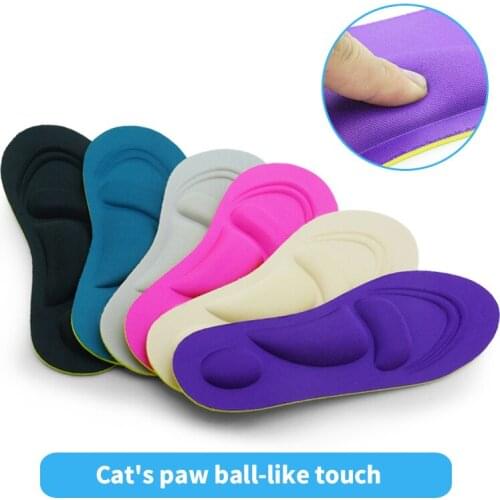 Women Men Insoles Lightweight Breathable 4D Shoe Pad Running Insert Suction Perspiration Sports Insole Soft Shoe Pads Casual