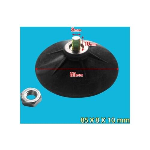 01 Home storage suckers 10cm strong rubber black vacuum suction cup m8mm screw nut