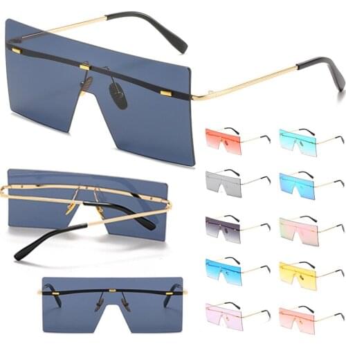 1PC Fashion Frameless Sunglasses Outdoor Travel Beach Sunglasses Irregular Classic Decoration Cycling Sunglasses Equipment