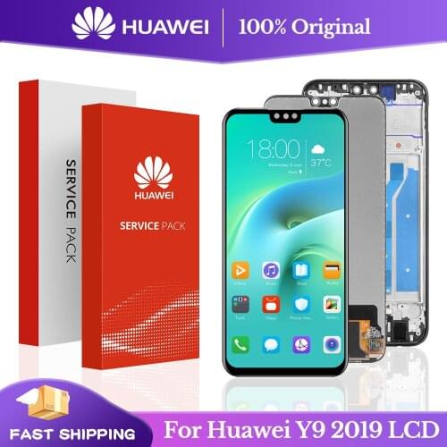 100% Original Lcd with frame For HUAWEI Y9 2019 Lcd Display 10-Touch Screen For HUAWEI Y9 2019 Screen JKM-LX1 JKM-LX2 LX3 LCD