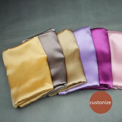 100% Silk 16 mm Pink Blue Beige Champagne Purple Colors Double Silk 74 x 48 cm Luxury Pillowcases 2 Pieces customize