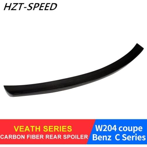 2007 - 2014 For BENZ C Series W204 Carbon Fiber Material Spoiler Modify VEATH Style Rear Spoilers