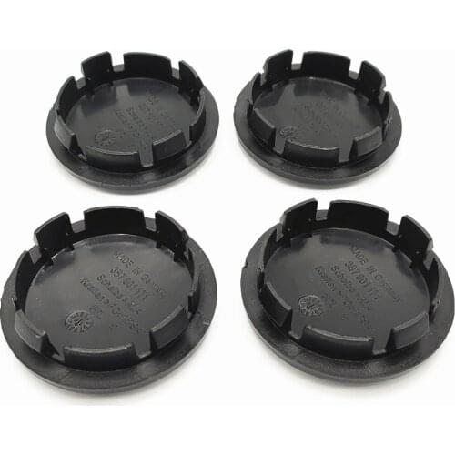 4PCS 65mm Black Car Wheel Center Caps Hub Cover 3B7601171 3B7 601 171 For Touran Beetle Golf Bora Sharan Tiguan