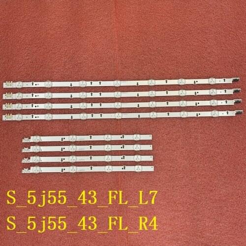 5set=40pcs LED strip for Samsung UE43J5550 UE43J5600 ue43j5502 S_5j55_43_FL_R4 L7 LM41-00117W 00117X BN96-36337A 36336A
