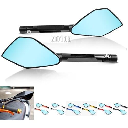 For Kawasaki Z900 Z900RS Z800 Z1000 Motorcycle Accessories Moto Rear View Mirrors Blue Glass Green Black Gold Red Orange Silver