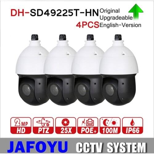 DH SD49225T-HN with logo original 2MP 25x Starlight PTZ Network IP Camera High Speed IP Dome Camera Digital Zoom IP66 4pcs/lot