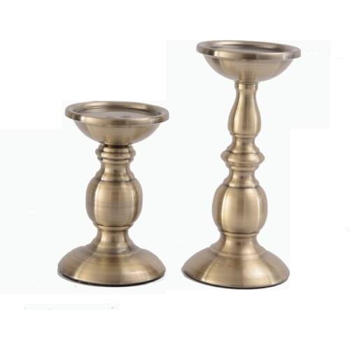 Metal Candle Holder Flower Candlestick Table Home Christmas Decor Bronze Candelabra Fashion Wedding Candle Stand Regime Moro XX