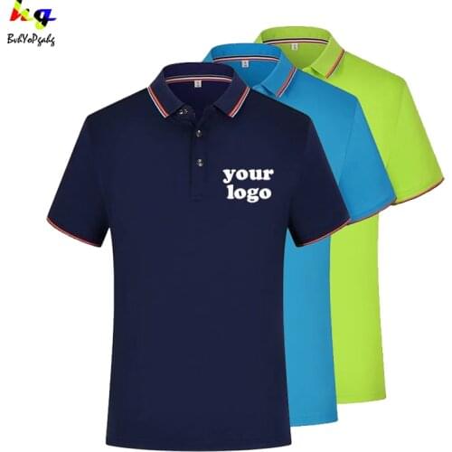 Summer short-sleeved Polo shirt DIY/printed logo picture text mens and womens casual tops