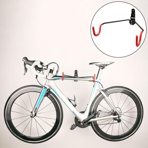 Bicycle Wall Mount Mountain Bike Wall Double Hook Hanger Rack Foldable Bicycle Display Stand Holder On Wall
