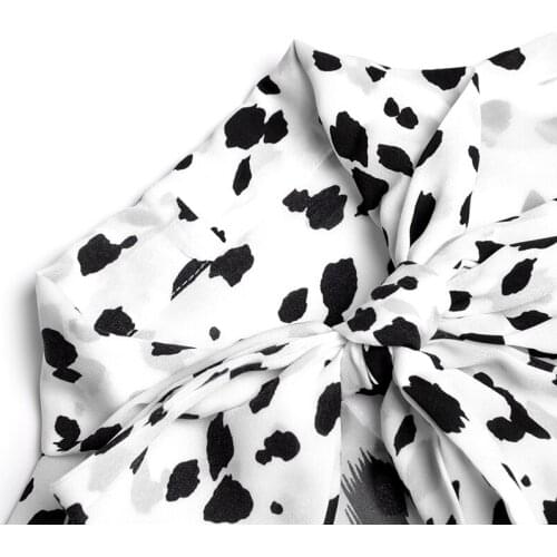 2020 New Fashion Long Sleeve Dress Runway Designer Office Lady Print Women Two Piece Set Spring Summer Autumn Luxury Clothing