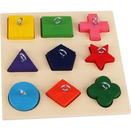 Pet Educational Toys Parrot Interactive Training Colorful Wooden Block Birds Puzzle Supplies DIY Toy Dropship