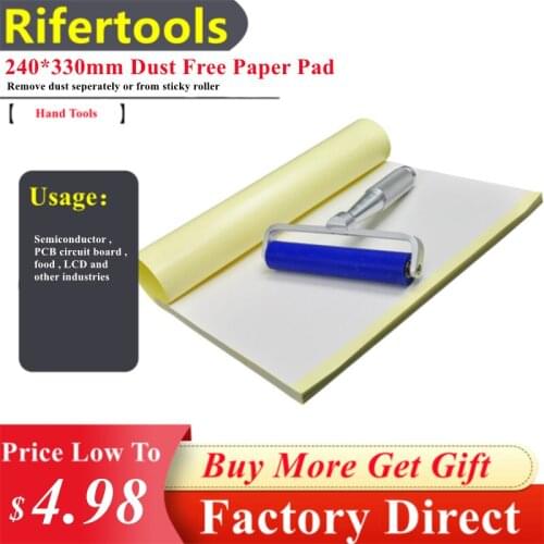 Wholesale 50Sheets Each Pad 240 * 330 mm Dust Remove Clean Room Sticky DCR Pad Dust-Free Paper For Semiconductor PCB Food LCD