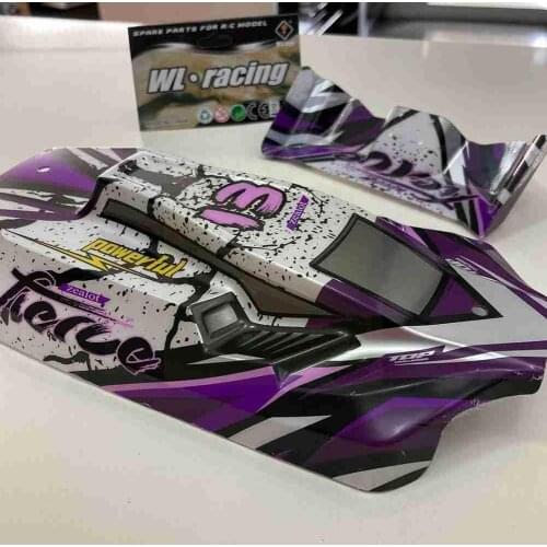 Plastic RC Car Body Shell Tail Shell For WLtoys 1:12 Car 124019 Purple 124019-1836 Accessories RC L9U6