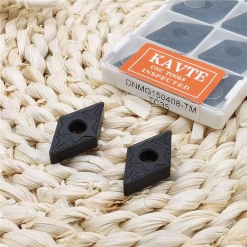 KAVTE DNMG150404-TM DNMG150408-TM DNMG150608-PM Carbide Inserts for Turning Machining DNMG150608 turning plate DNMG150408