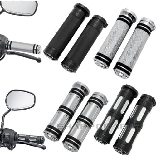 1" CNC Carving Handle Bar Hand Grips For Harley Dyna STREET FAT BOB WIDE GLIDE SUPER GLIDE CUSTOM LOW RIDER S SWITCHBACK Touring