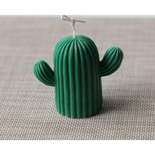 Handmade Cactus Silicone Candle Mold 2 Sizes Aromatherapy Fragrance Plaster Making Supplies Homemade DIY Gum Paste Chocolate