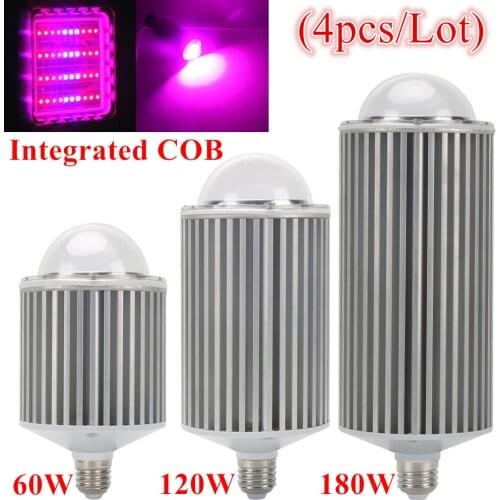 4pcs/Lot) 180W 120W 60W Full Spectrum COB LED Grow Light For Medical Plants Vegetable Flower Indoor Greenhouse Grow Lighting