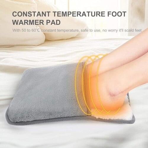 USB Foot Warmer Pad Soft Winter Feet Warmer Foot Heating Pad Heated Foot Warmer Electric Heating Pad for Home Office