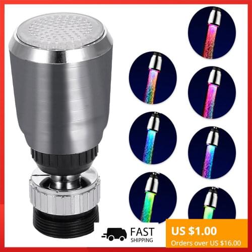 360 Rotate Swivel Faucet Nozzle Water Saving Tap Aerator Diffuser High Quality Kitchen accessories Filter Adapter RGB Led Light
