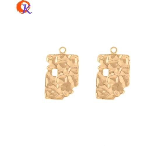 Cordial Design 40Pcs 15*24MM Jewelry Accessories/Hand Made/Irregular Shape/Genuine Gold Plating/DIY Making/Earring Findings