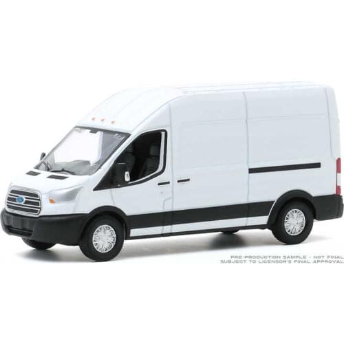 1:64 GreenLight 2015 Ford LWB HR Transit Collection of die-cast alloy car model toys gifts 1:64 Green