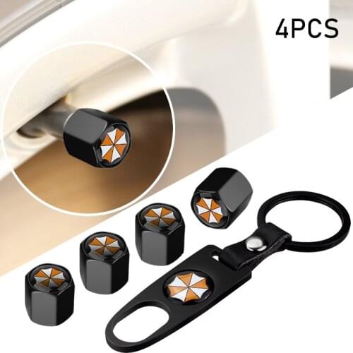 1pcs Car Metal Sign Tire Valve Cover Keychain Tyre Air Stems Caps For Umbrellas Corporation Logo Automobiles Car Accessories