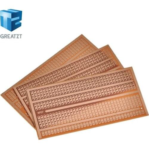1PCS DIY Prototype Paper PCB Universal Experiment GREATZT Matrix Circuit Board Two Holes Three Connected Hole Four Holes 5x9.5CM