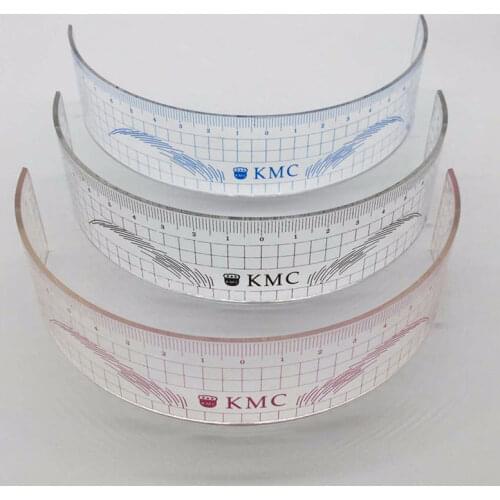 1pcs Permanent Makeup Stencils Plastic Eyebrow Ruler KMC Tattoo Cosmetic Shaping Tool For The Beginers