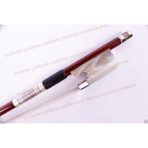 1 pcs Cello Bow BrazilWood Ox Horn frog Silver String Parisian Eyes 4/4 New
